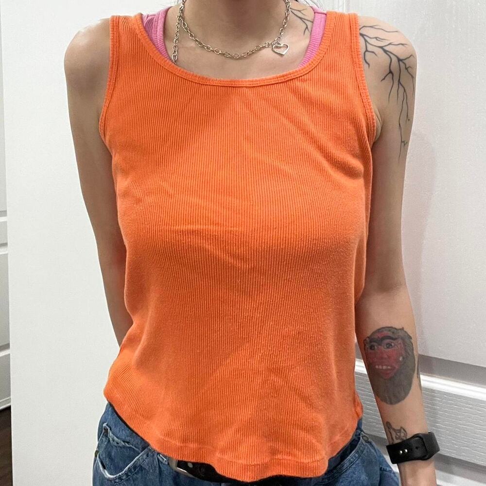 Cato orange tank top size